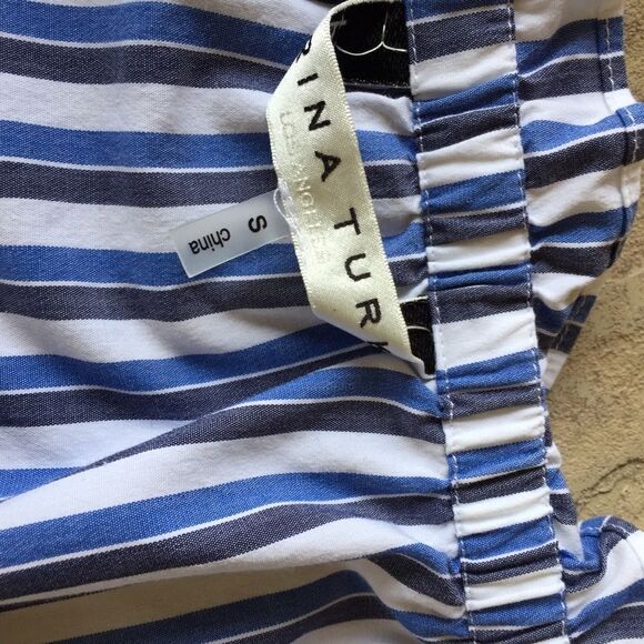 Trina Turk Striped Off the Shoulder‎ Top S - Picture 7 of 8